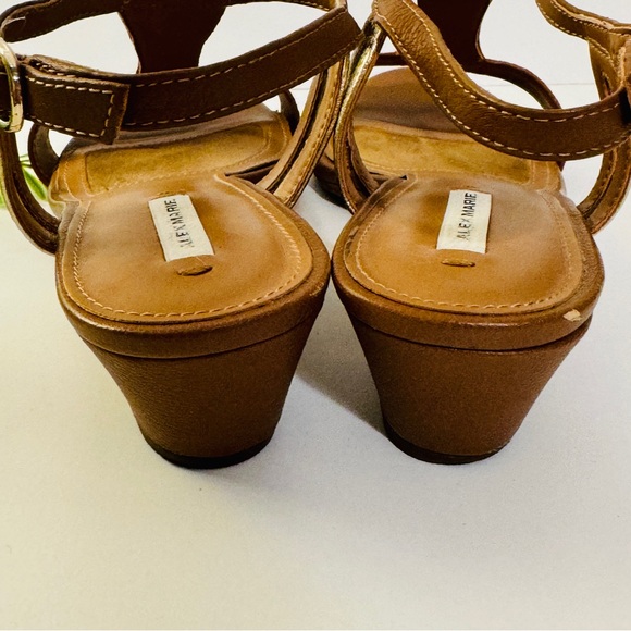ALEX MARIE Wedge Brown Sandal Sz 7.5 - Picture 7 of 12